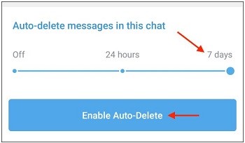گزینه حذف پیام خودکار تلگرام اندروید | رایانه کمک 